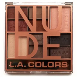 L.A. Colors Color Block Eyeshadow Palette - NUDE Cosmetics