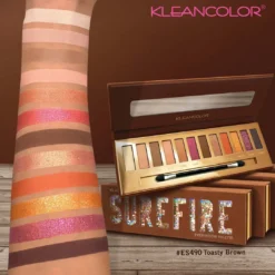 Cosmetics Kleancolor Surefire Eyeshadow Palette - Toasty Brown (ES490)
