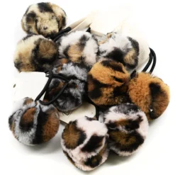 UBC Animal Print Pom Pom Hair Ties