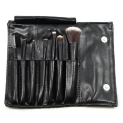 She Makeup S.he Makeup 7-Piece Travel Brush Set With Case (Black)