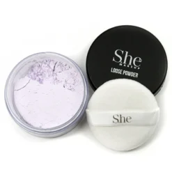 She Makeup S.he Makeup Mineral Loose Powder - Lightweight, Natural Finish Face Powder for All Skin Types 8 She Makeup S.he Makeup Mineral Loose Powder Cosmetics