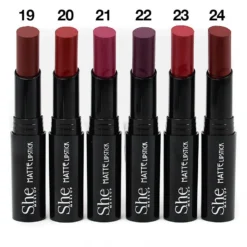 She Makeup Matte Lipstick - Burgundy 2 | Long-Lasting Lip Color | Cosmetics 5 She Makeup S.he Makeup Matte Lipstick - Burgundy 2