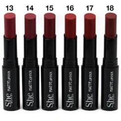 S.he Makeup Matte Lipstick - Burgundy Tones | Long-Lasting, Highly Pigmented Lip Color 5 She Makeup S.he Makeup Matte Lipstick - Burgundy Tones